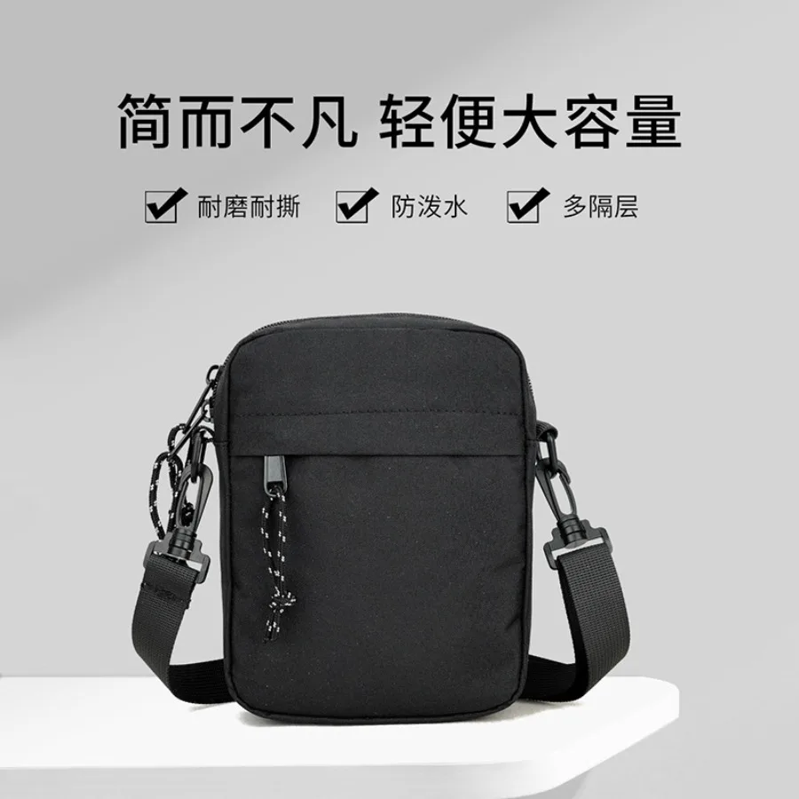 

【Новый стиль】- мужская сумка через плечо, модная сумка, повседневная спортивная сумка через плечо, мини-сумка модного бренда, водонепроницаемая и легкая, для путешествий.