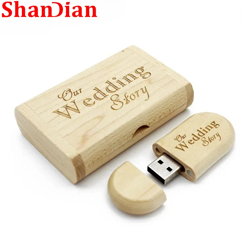 

SHANDIAN High Speed 3.0 Wooden Box + USB Flash Drive Pen Drives Pendrive Free Shipping Items Memory Stick 4GB 8GB 16GB 32GB 64GB