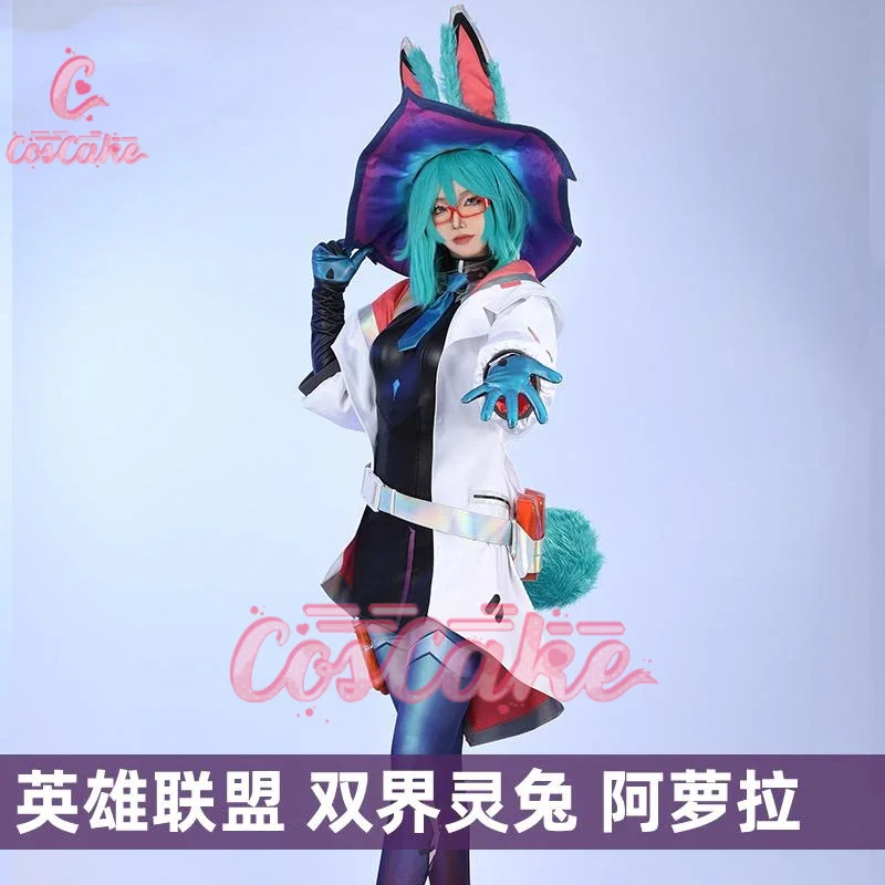 Coscake LoL Aurora The Witch Between Worlds Cosplay Costume Uniform Hallowen Carnival Party Play Role Clothing for Wome