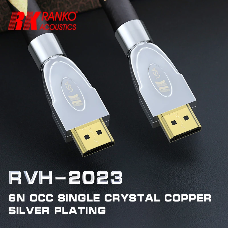 RANKO ACOUSTICS RVH-2023 ROSEFINCH SERIES 6N single crystal copper silver plated HDMI digital cable