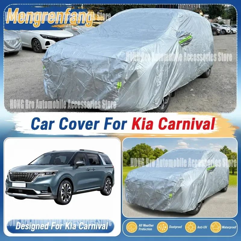 For Kia Carnival Sedona Grand Carnival Car Cover Outdoor UV Sun Snow Rain Wind Resistant Dustproof Protector
