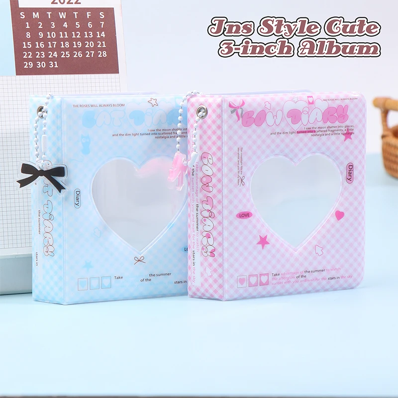 Ins Style Cute 3-inch Love Album 36 Pockets Card Binder Mini Photocard Holder Kpop Idol Pictures Collection Storage Case