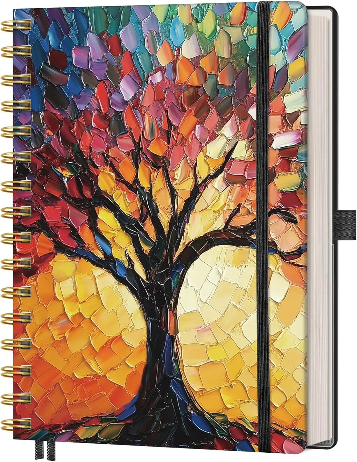 

A5 Spiral Notebook, 160 Lined Pages, 100 GSM Thick Paper, Hardcover, Medium 5.7x8.3, Journal for Writing