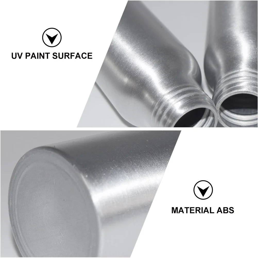 

4Pcs Spiral Shampoo Sub Bottle Set Premium Aluminum Press Dispenser for Bathroom Shower Gel Conditioner Refillable Container