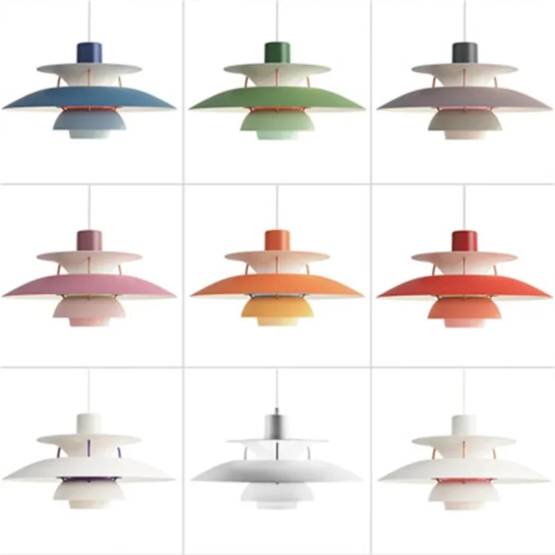 KERWIN Nordic Creative Pendant Light Modern Colorful LED Lamps Fixtures for Home Dining Room Decoration