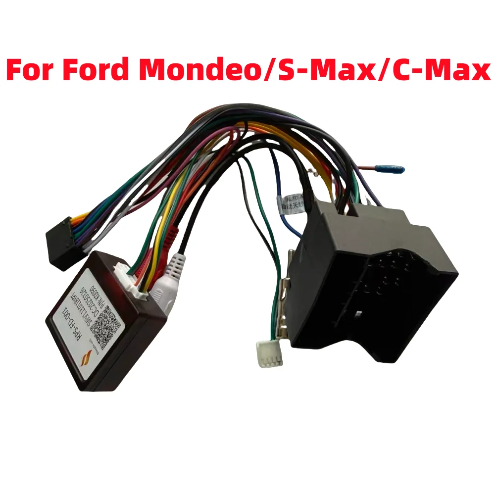 Simple Canbus PR5-FD-001 For FORD Mondeo/ S-MAX/C-MAX DVD Android 2 Din GPS Car Radio Stereo 16 Pin Power Harness Wiring Cables
