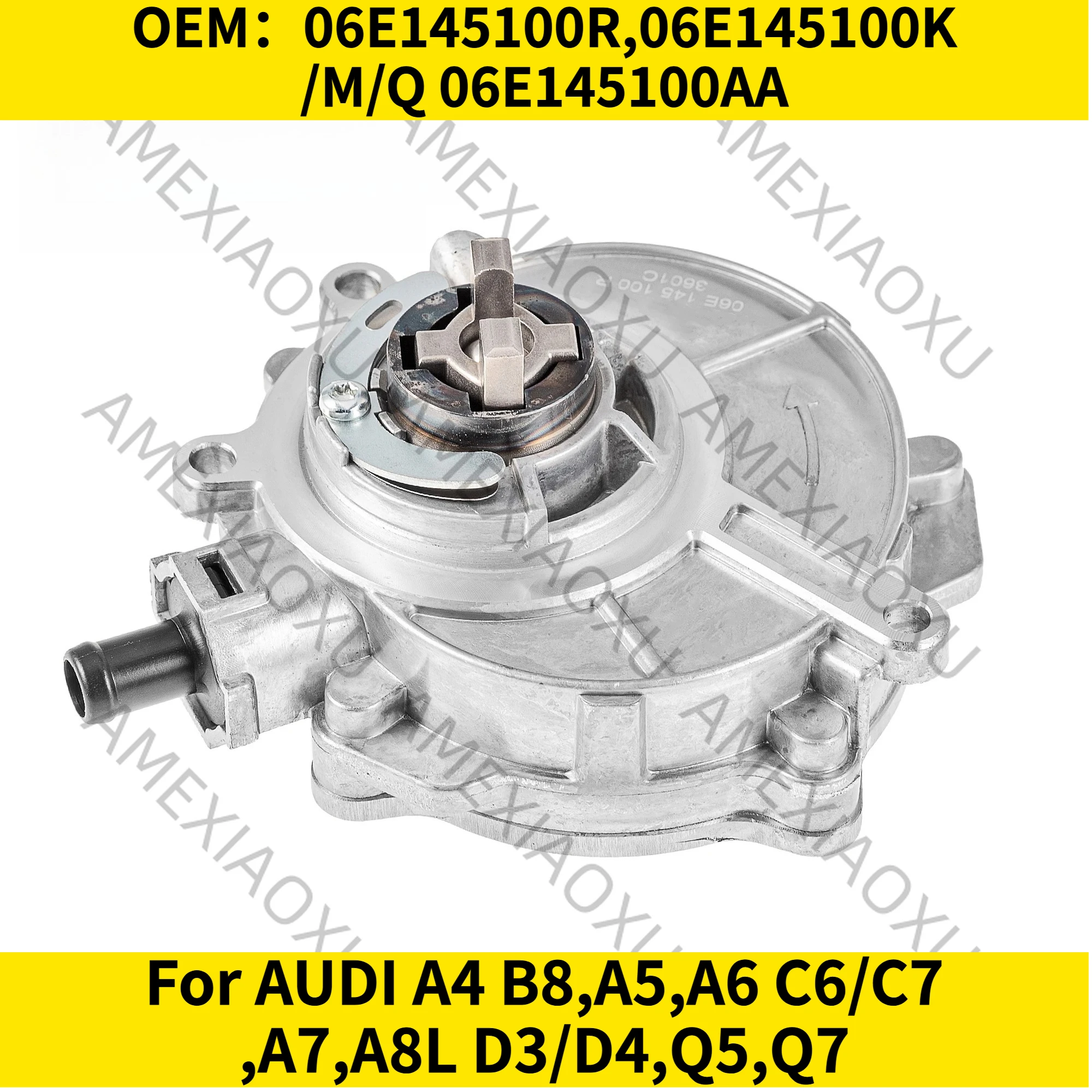 

1PC OEM：06E145100R,06E145100K/M/Q,06E145100AA For AUDI A4 B8,A5,A6 C6/C7,A7,A8L D3/D4,Q5,Q7 Brake Booster Vacuum Pump AMEXIAOXU