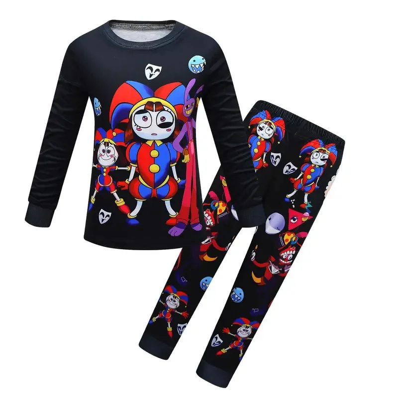 الفيلم الجديد المذهل السيرك الرقمي بيجامات للأطفال بومني وجاكس الملابس مجموعة طفلة ملابس طفل الفتيان بلوزات السراويل