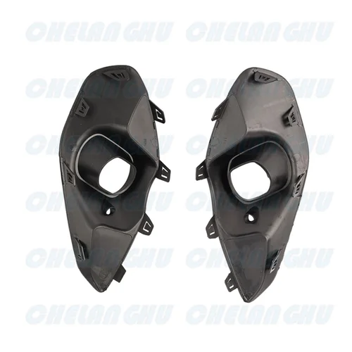 Imagen 2 del producto Para Vauxhall/Opel CORSA F 2019 2020 2021 2022 2023 2024 luces antiniebla delanteras de coche cubierta de rejilla de lámpara con orificio de Radar