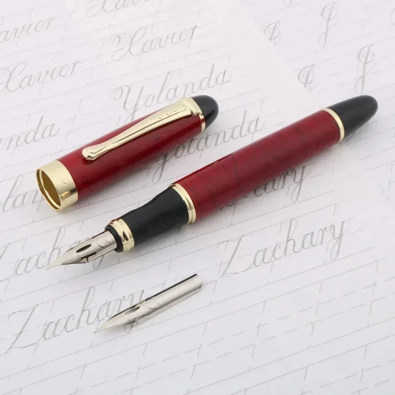 Роскошная перьевая ручка Jinhao 450, медная пластина, английская каллиграфия, наконечник с кончиком, круг, зебра G NIB, школьные и офисные письменные принадлежности