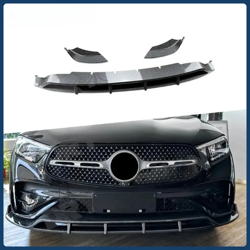 Car Front Bumper Splitter Lip Spoiler Diffuser Guard Body Kits Cover for Mercedes Benz GLC Class X254 GLC 260 GLC300 Sport 2023+