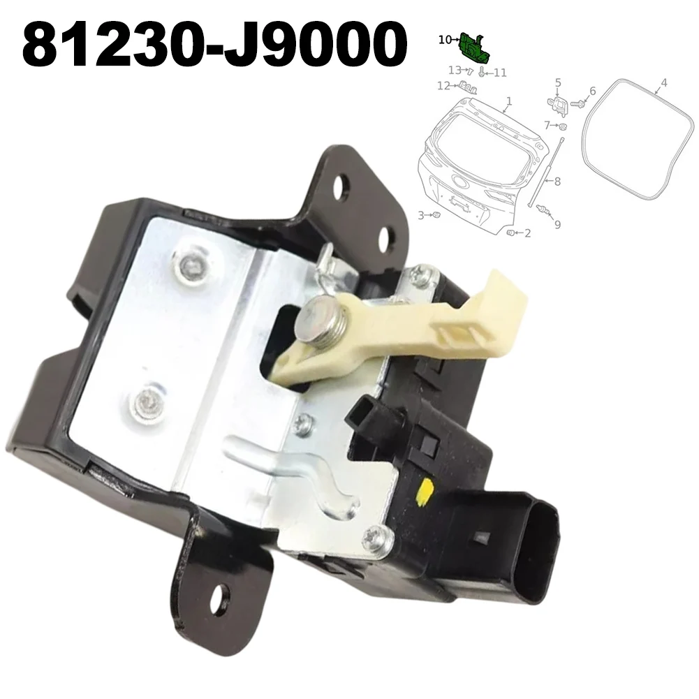 Rear Trunk Lock Actuator Latch For Hyundai For Kona 2018 2022 OEM 81230J9000 Replacement Part Anti Deformation