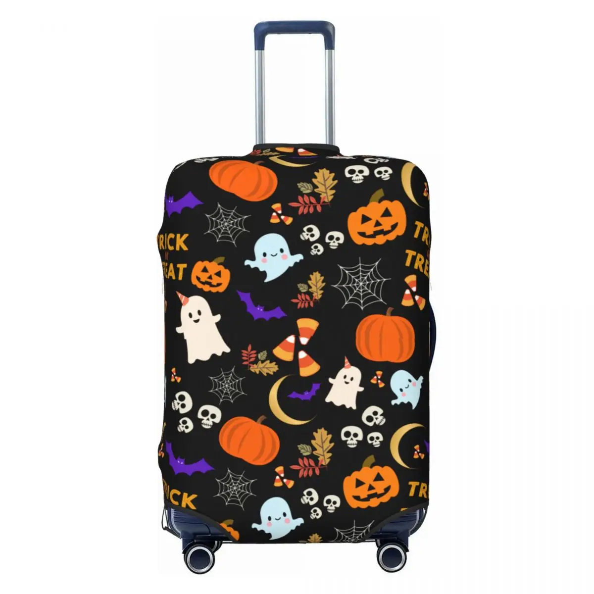 

Halloween Bats Skull Party Luggage Cover Elastic Travel Suitcase Protective Covers Fits 18-32 Inch
