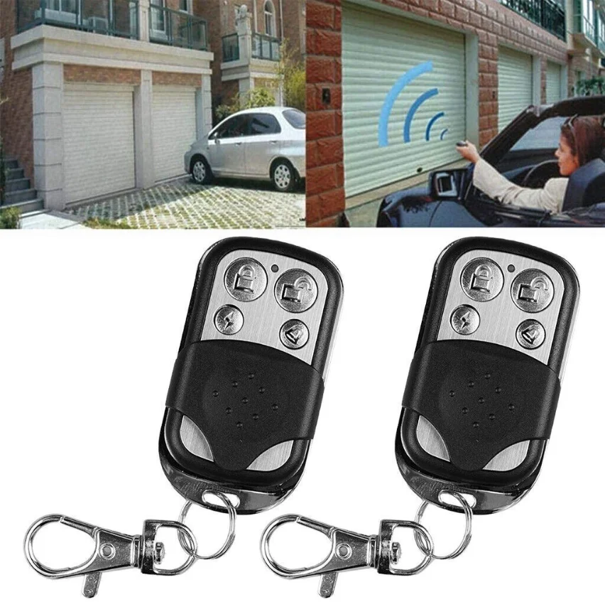 4PCS 433 MHz Remote Control Garage Door Opener Clone Access Controller Gate Keychain Step-By-Step Copy Automation For Sliding PC