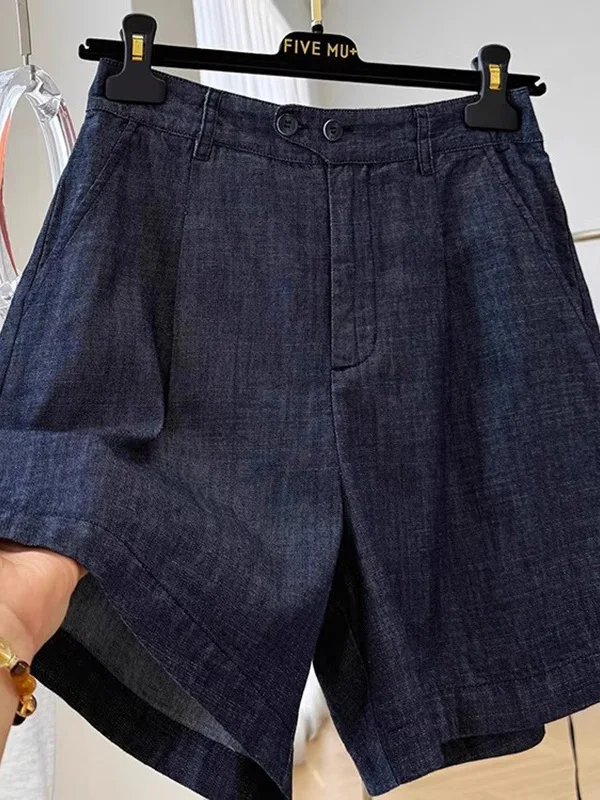 

Широкие джинсы с высокой талией, женские свободные джинсовые брюки больших размеров, летние новые повседневные брюки со съемной этикеткой