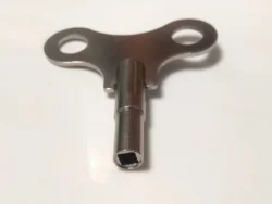 Steel Pendulum Clock Winding Key 3.8mm Grandfather Clock Winder Winged Type Tool T2505