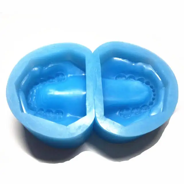1 Pair Lab Teeth Model EducationStandard LabSilicone Female Mold Lab ToothStudy Teaching Plaster Models Making Moulds S