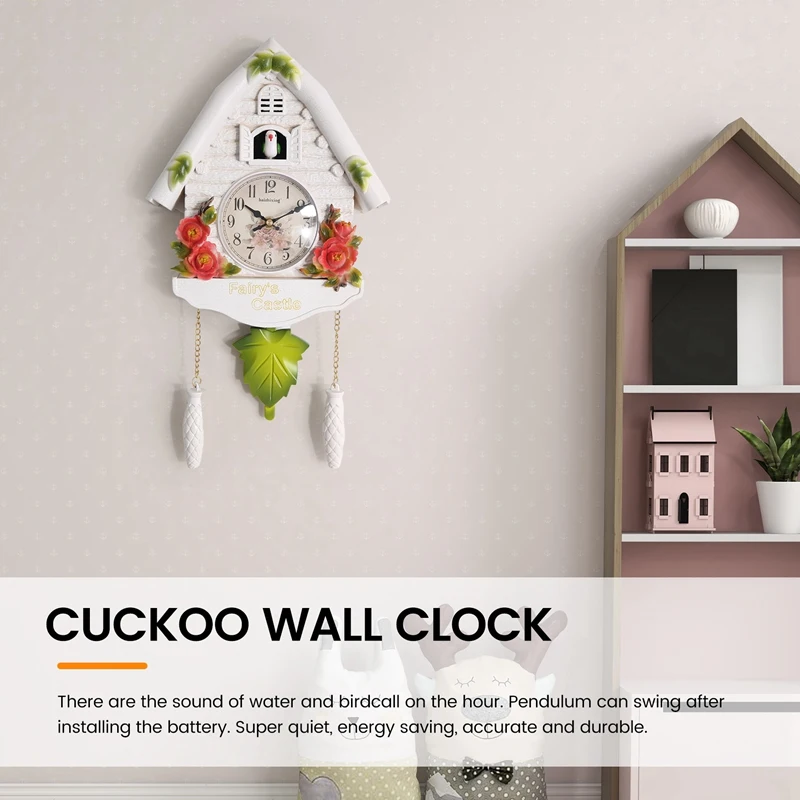 Cute Bird Wall Clock Cuckoo Alarm Clock Cuckoo Clock Living Room Watch Brief Children Bedroom Decor Home Day Time Alarm Clocks