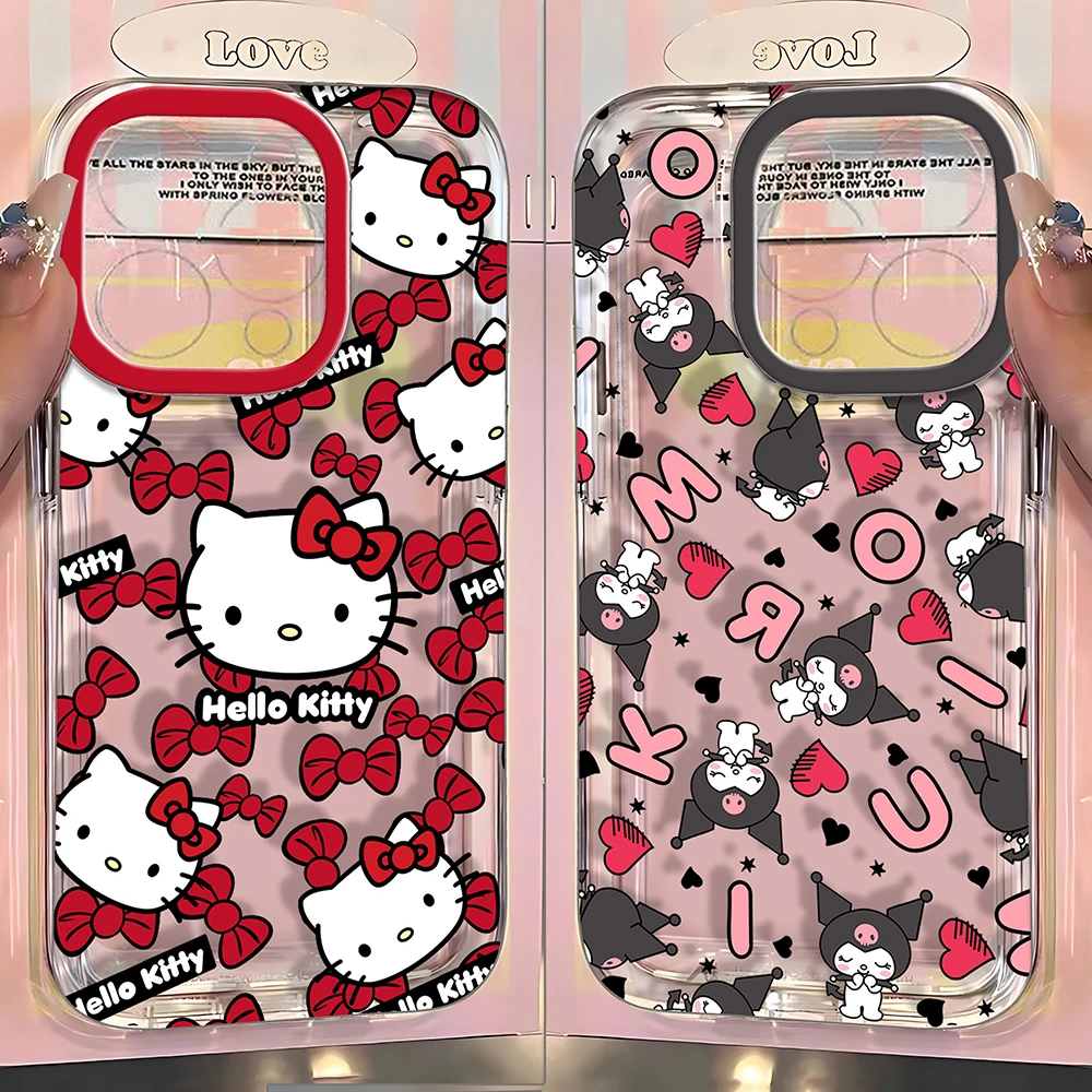 Cute Hellos Kittys Phone Case For Samsung Galaxy S26 S25 S24 S23 S22 S21 FE Note20 Note10 Edge Plus Ultra Lite 5G Clear Cover