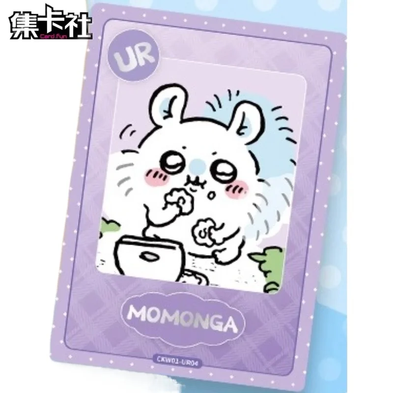 مجموعة البطاقات كلوب تشيكاوا بطاقات قابلة للجمع ملحقات الرسوم المتحركة الأصلية اللطيفة شياو با أوساجي العلامة التجارية الجديدة غير مفتوحة