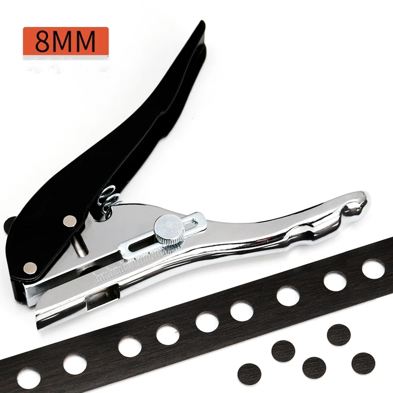 

Heavy Duty Single Hole Punch 8mm Handheld Hole Puncher for Paper Cardboard edge banding Hole Edge Banding Punching Plier 2023