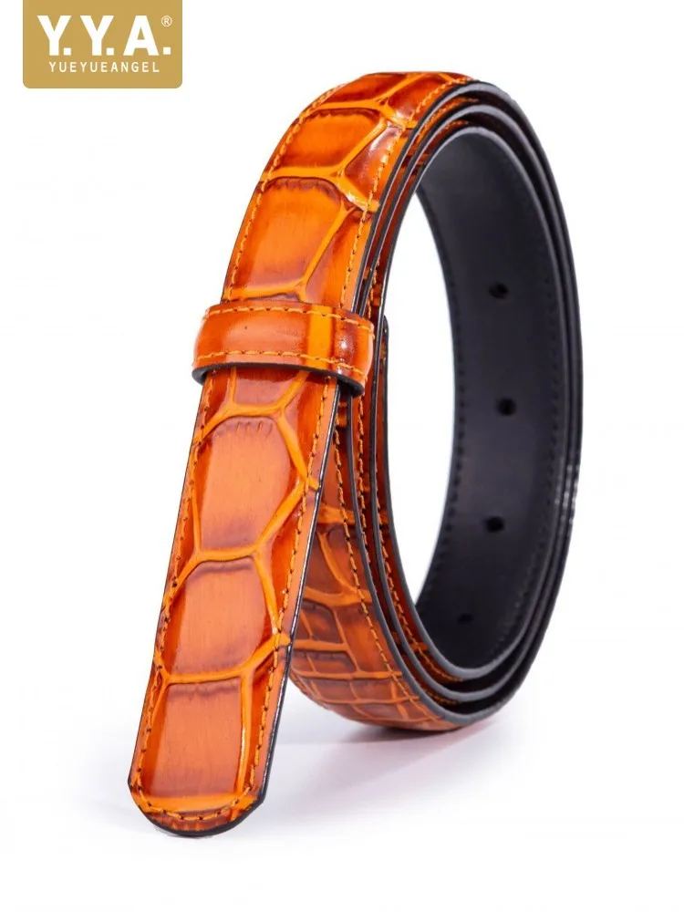 

Ремень из натуральной кожи с крокодиловым узором, женский модный ремень для брюк, офисные женские рабочие аксессуары, повседневный пояс