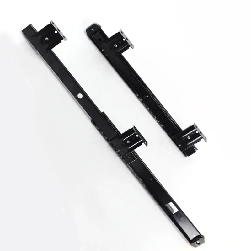 1Pair Heavy Duty Ball Bearing Slides Keyboard Drawer Tray Accessories Furniture Rail Rack With Adjustable Height Bracket