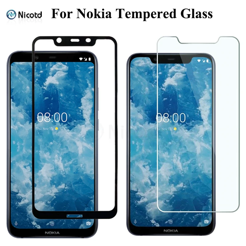 Tempered Glass For Nokia 8.1 7.1 6.1 5.1 3.1 Explosion-proof Screen Protector For Nokia 3.1 5.1 6.1 7.1 8.1 9H Protective Film