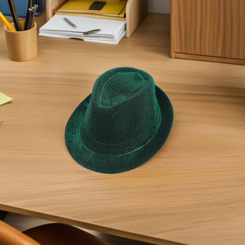 

2 Pcs Hat Irish Festival Hair Accessories Holiday Decoration Cloth Cap Velvet Hats for Men