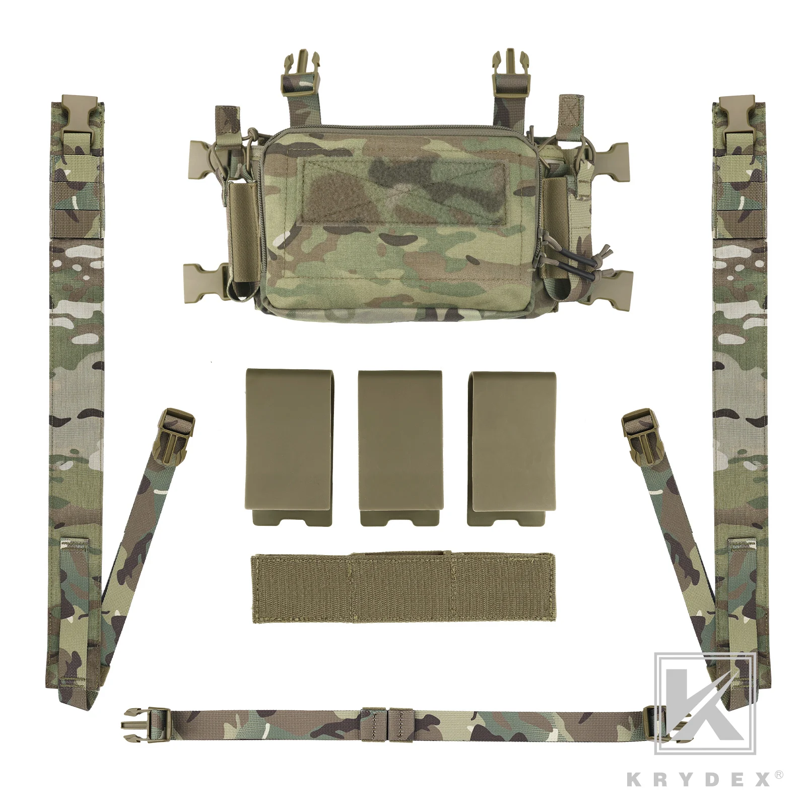 Krydex D3CR Chaleco táctico de pecho MOLLE portacargadores - imagen 2
