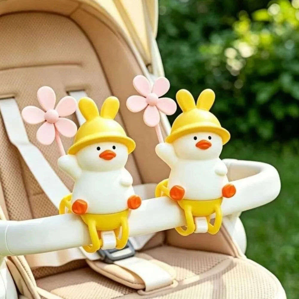 Cute Yellow Windmill Duck Pendant Photography Prop Hanging Installation Bicycle Ornament Baby Cart Decoration Kids