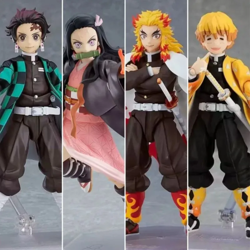 

Figma Demon Slayer Figure Kimetsu no Yaiba Rengoku Kyoujurou 553 Tanjirou 498 Kamado Nezuko Kamado 508 Agatsuma Zenitsu 522 Gift