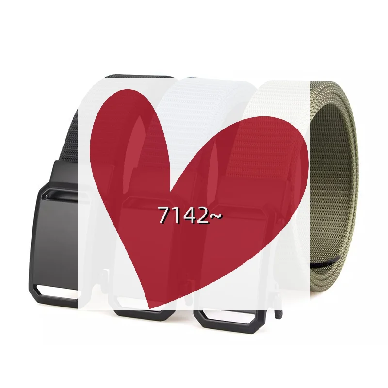 أحزمة قماش بإبزيم تلقائي بدون أسنان للرياضة قماش عمال أحزمة غير رسمية حزام رجالي بإبزيم معدني أوتوماتيكي #1