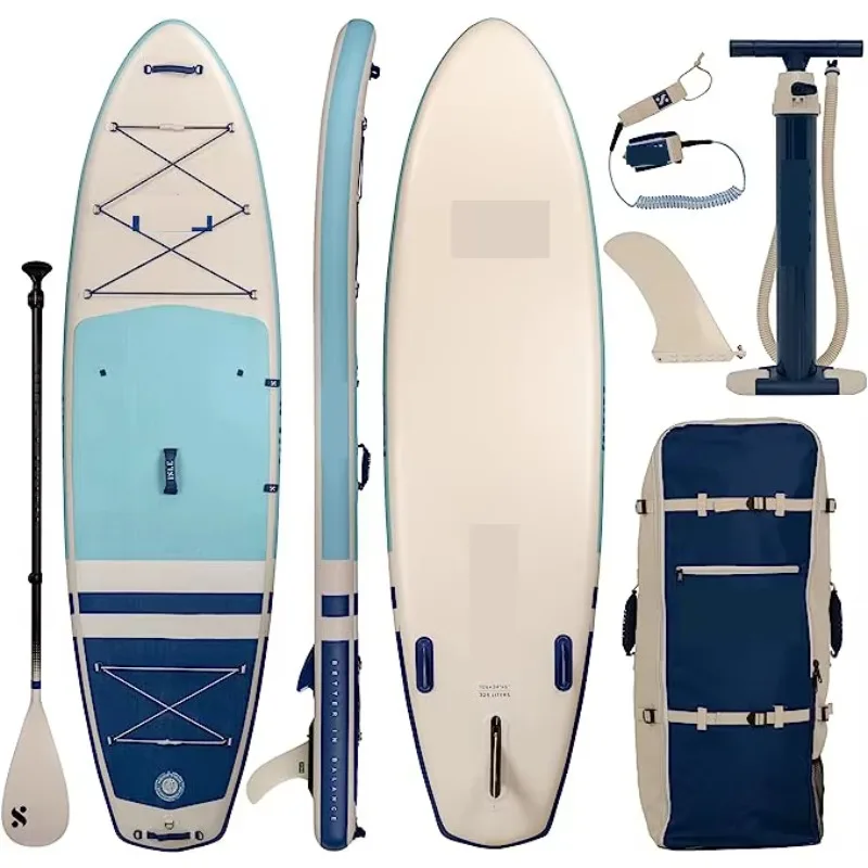 

Inflatable SUP Paddle Board Stand Up with Pedal System Surfboard