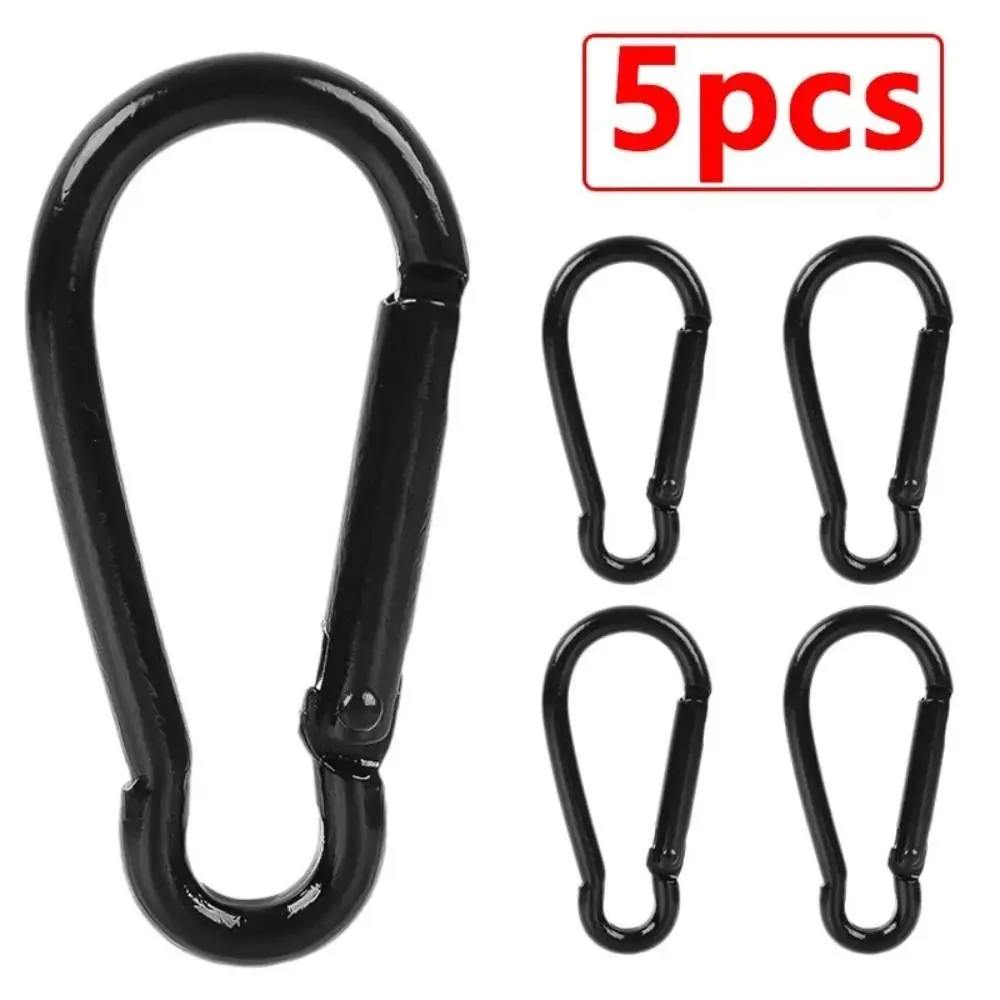 

5pcs Gourd Shaped Gourd Carabiner Keychain Quick Link Lock Ring Mountaineering Hook Electrophoresis Durable Gourd Safety Buckle