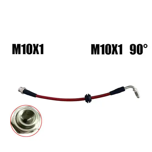 M10 10X1Automotive Hydraulic Brake Pipe Steel Wire Braided Brake Steel Throat Clutch Oil Pipe Inches Offroad Suspension Lift Kit - Image 13