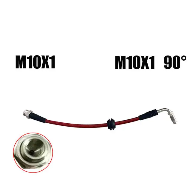 M10 10X1Automotive Hydraulic Brake Pipe Steel Wire Braided Brake Steel Throat Clutch Oil Pipe Inches Offroad Suspension Lift Kit - Image 13