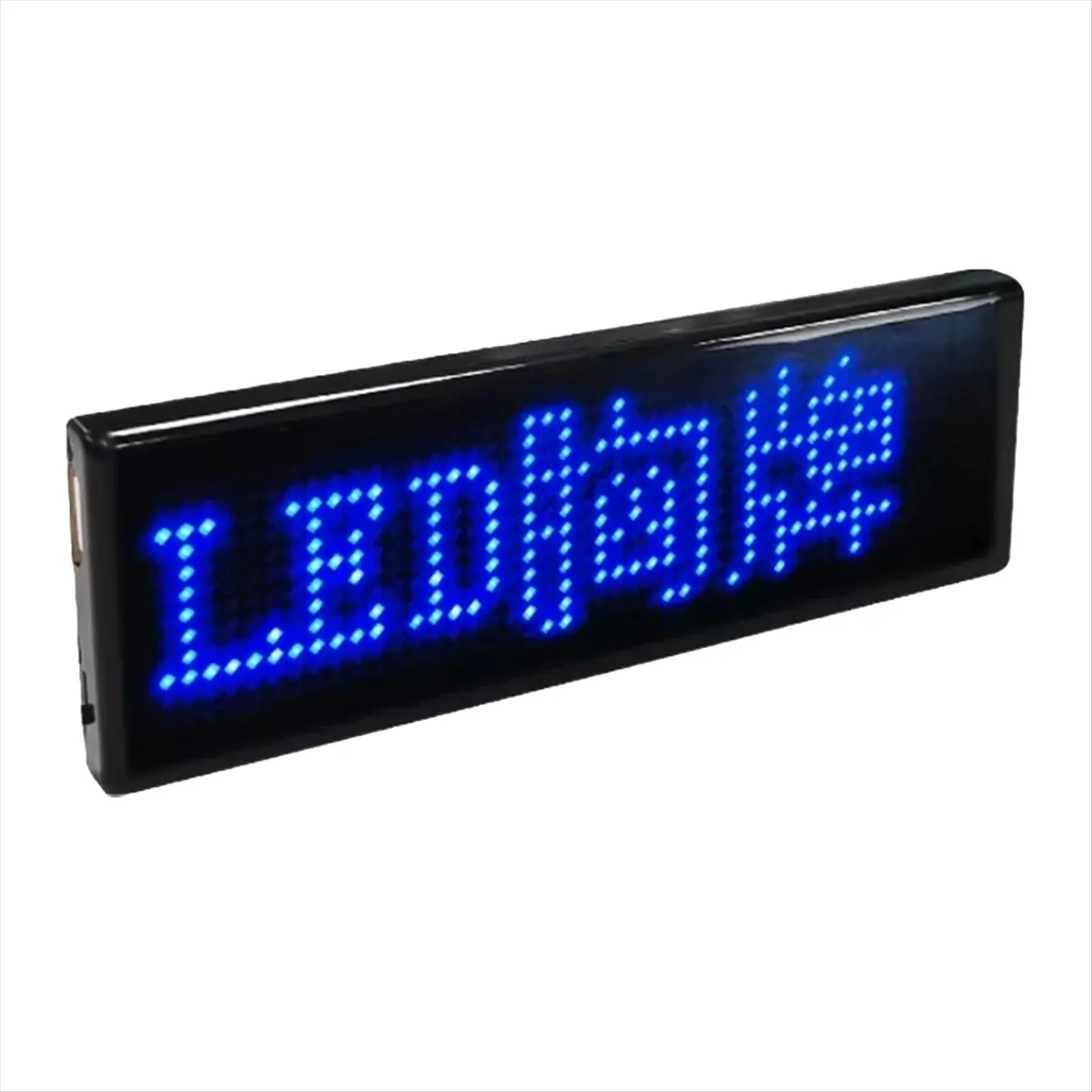 ABGN Multilingual LED Digital Badge USB Rechargeable DIY Programmable Text Name Badge Scrolling Tag Sign Module Display A