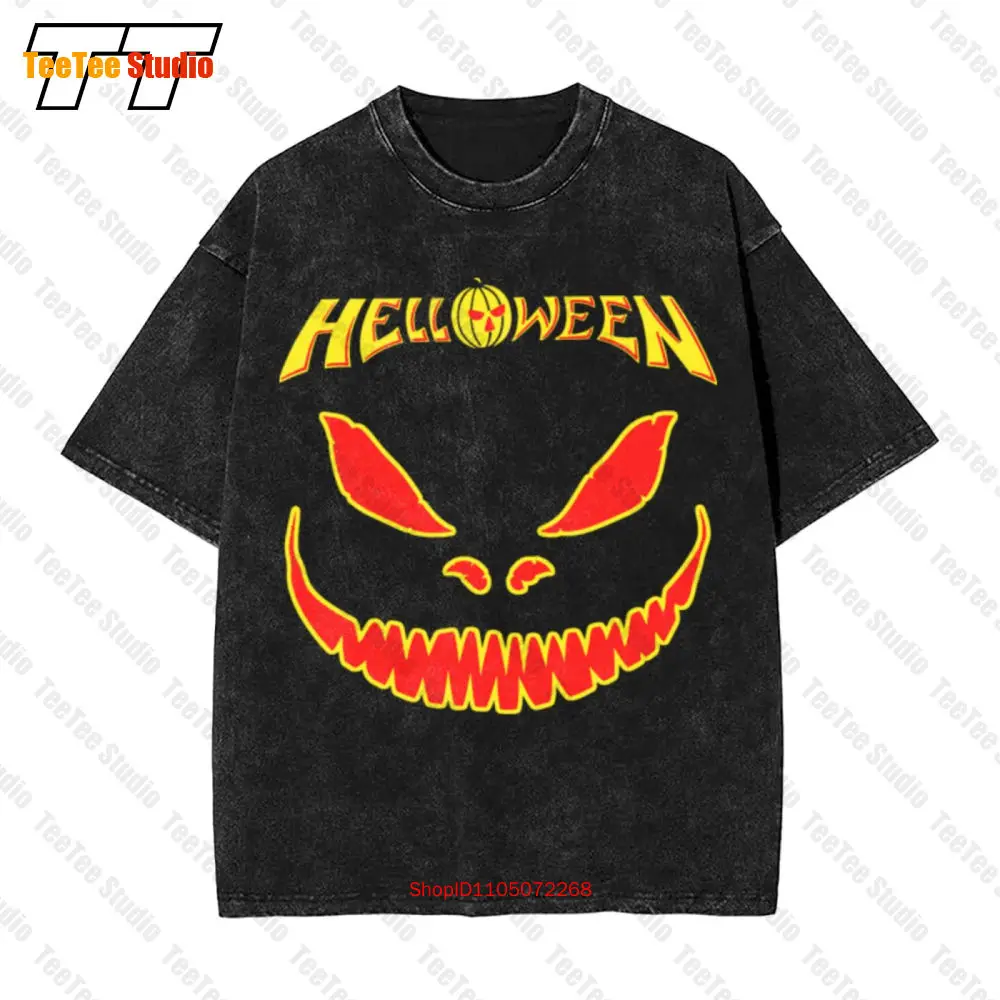 

Limited Helloween Power Metal Classic Band Black Vintage Oversized T-Shirt Size S 5Xl VMIL
