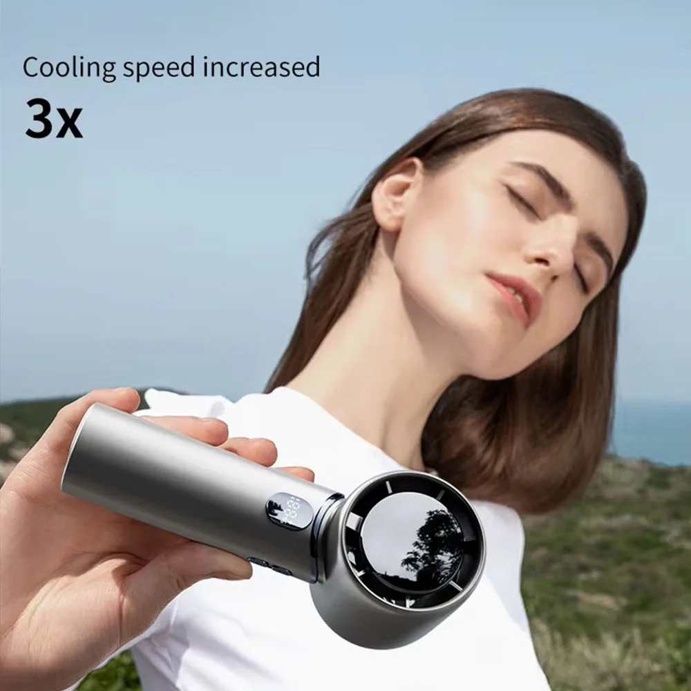 휴대용 전기 팬 디지털 디스플레이 무선 USB 충전식 공기 순환기 팬 데스크탑 공기 냉각 냉각기 조용한 책상 팬