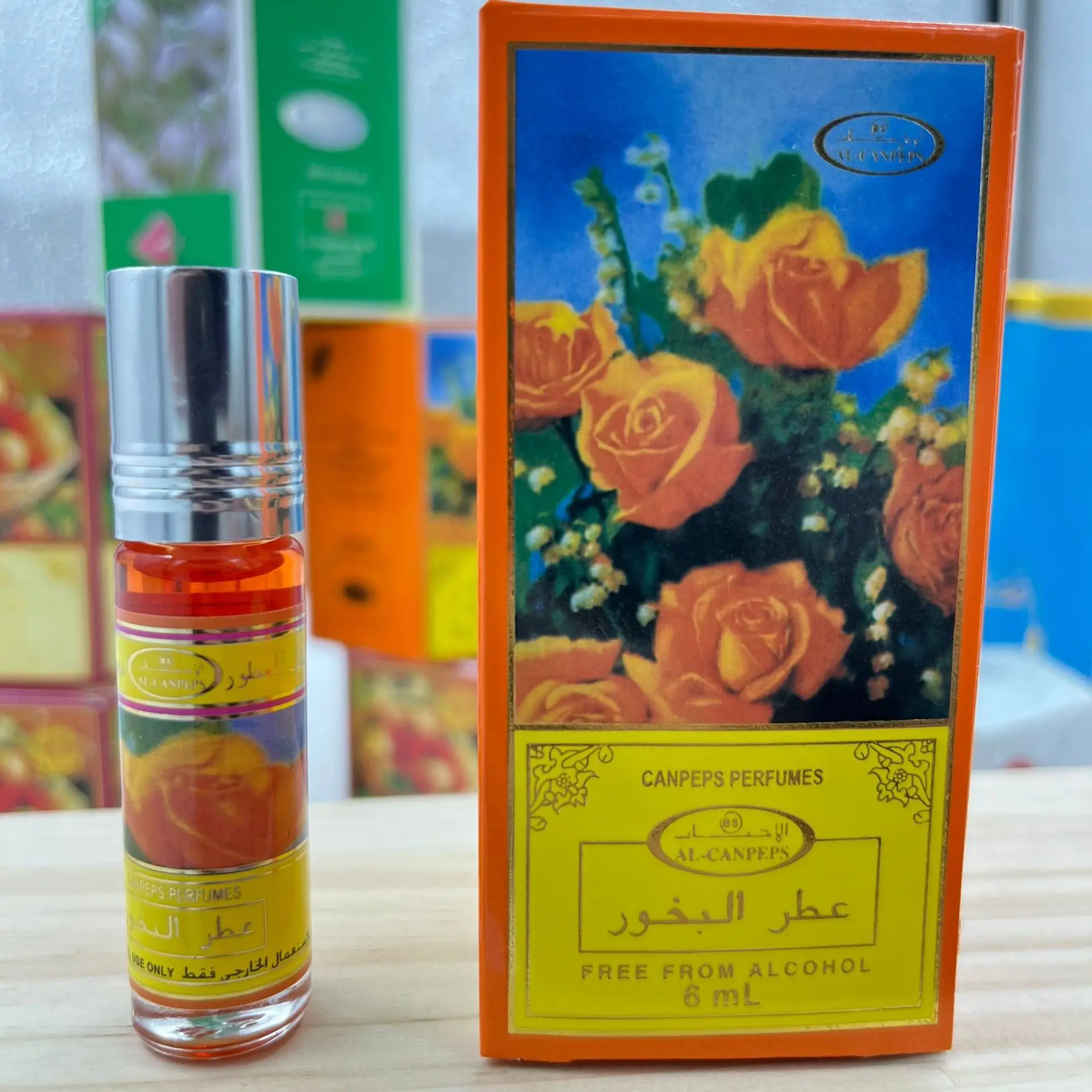 

6ml Alcohol Free Ball Essential Oil Dubai Essential Oil Perfume Rose jasmine perfume Fragrance & Deodorant