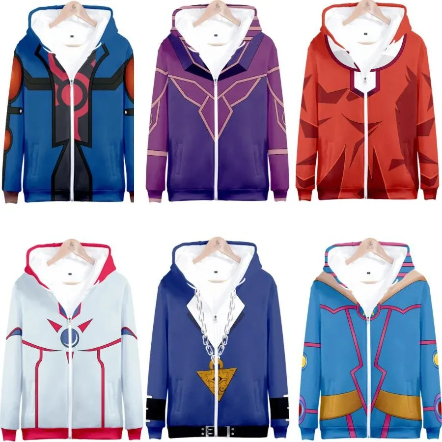 

Anime Duel Monsters Yu-Gi-Oh 3D Print Zip Up Women/Men Hoodie Sweatshirt Mutou Yugi Muto Seto Kaiba Cosplay Zipper Hooded Jacket