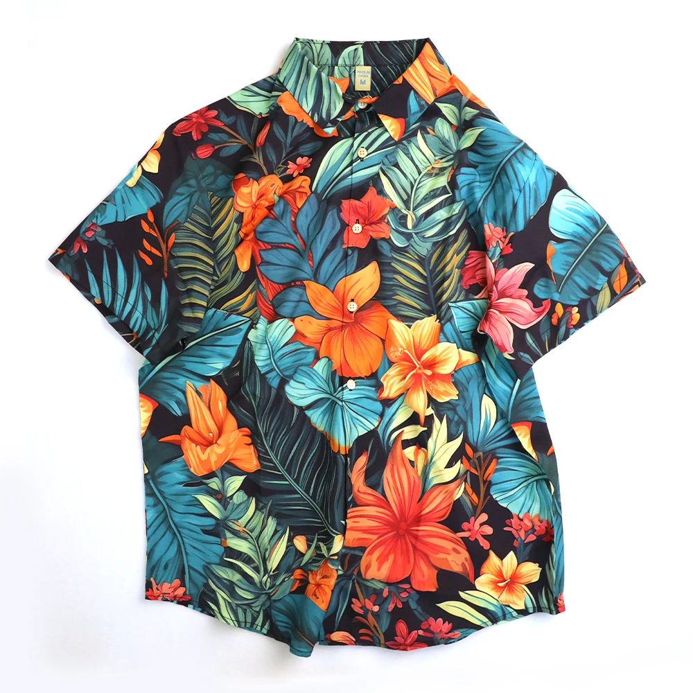 Unisex Hawaiihemden Benutzerdefinierte 3D Diy Print Button Shirts Kurze Ärmel/lange Ärmel Hawaii Custom Shirt Tops Europäische Größe 5xl