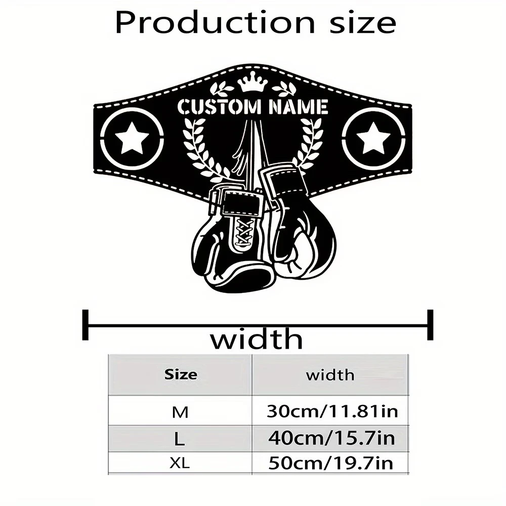 A Custom Name Sign, Personalized Wall Decor for Door Decoration, Living Room Walls, Boxing Signs, Custom Name Boxing Gloves