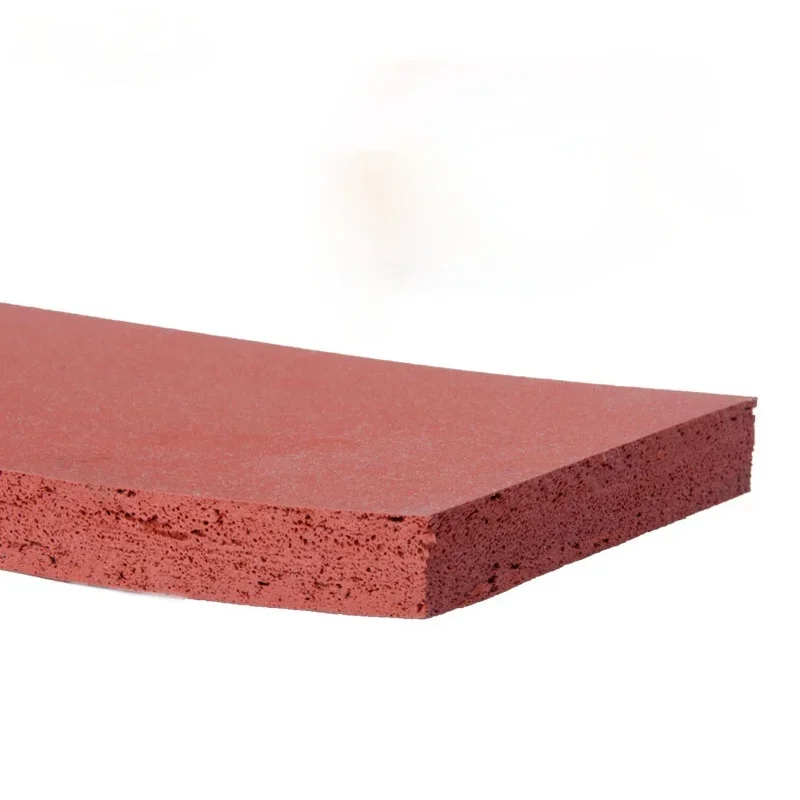 1x Silicone Foam Slab Plate Sheet Board Heat Insulation Blanket 140/170/230/250/260/280 x 150/160/170/180/200mm Red