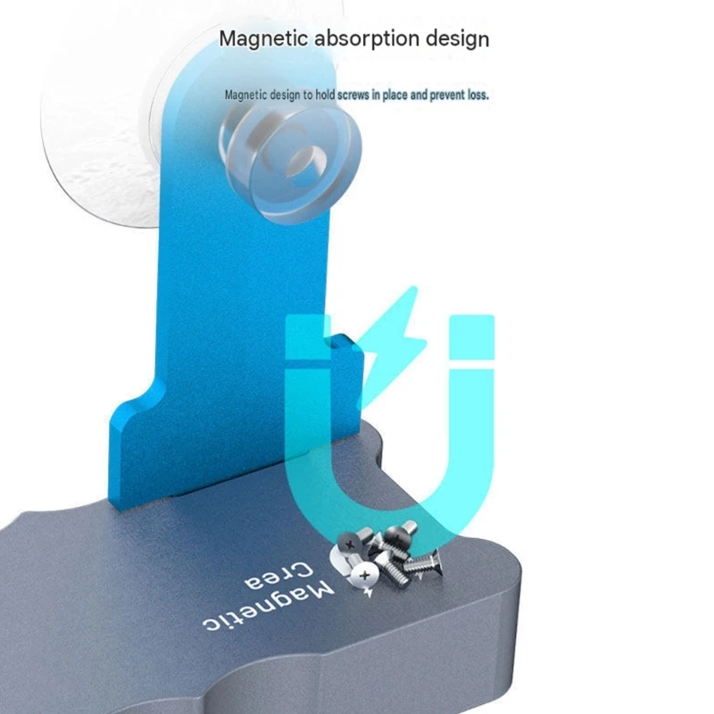 Display Positioning Repair Tool with Two Suction Cups, ABS Screen Fixture for Adhesive Curing, Frame Joining F19E