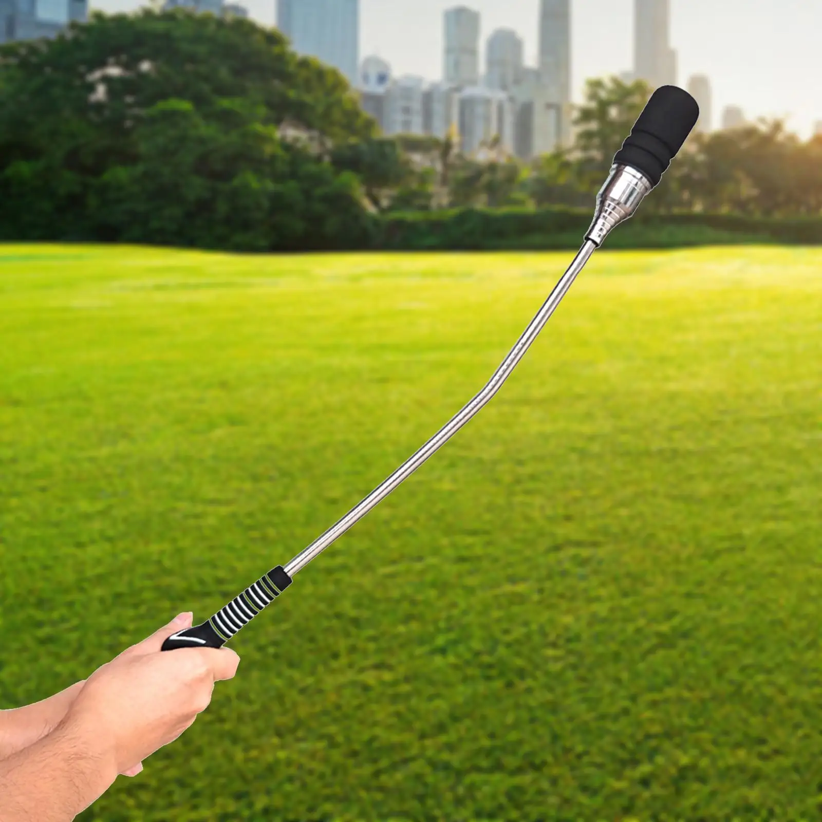 

Golf Swing Trainer Metal 70cm Lightweight Nonslip Flexibility Golf Comfortable Grip for Men Enthusiast Chipping Outdoor Driving