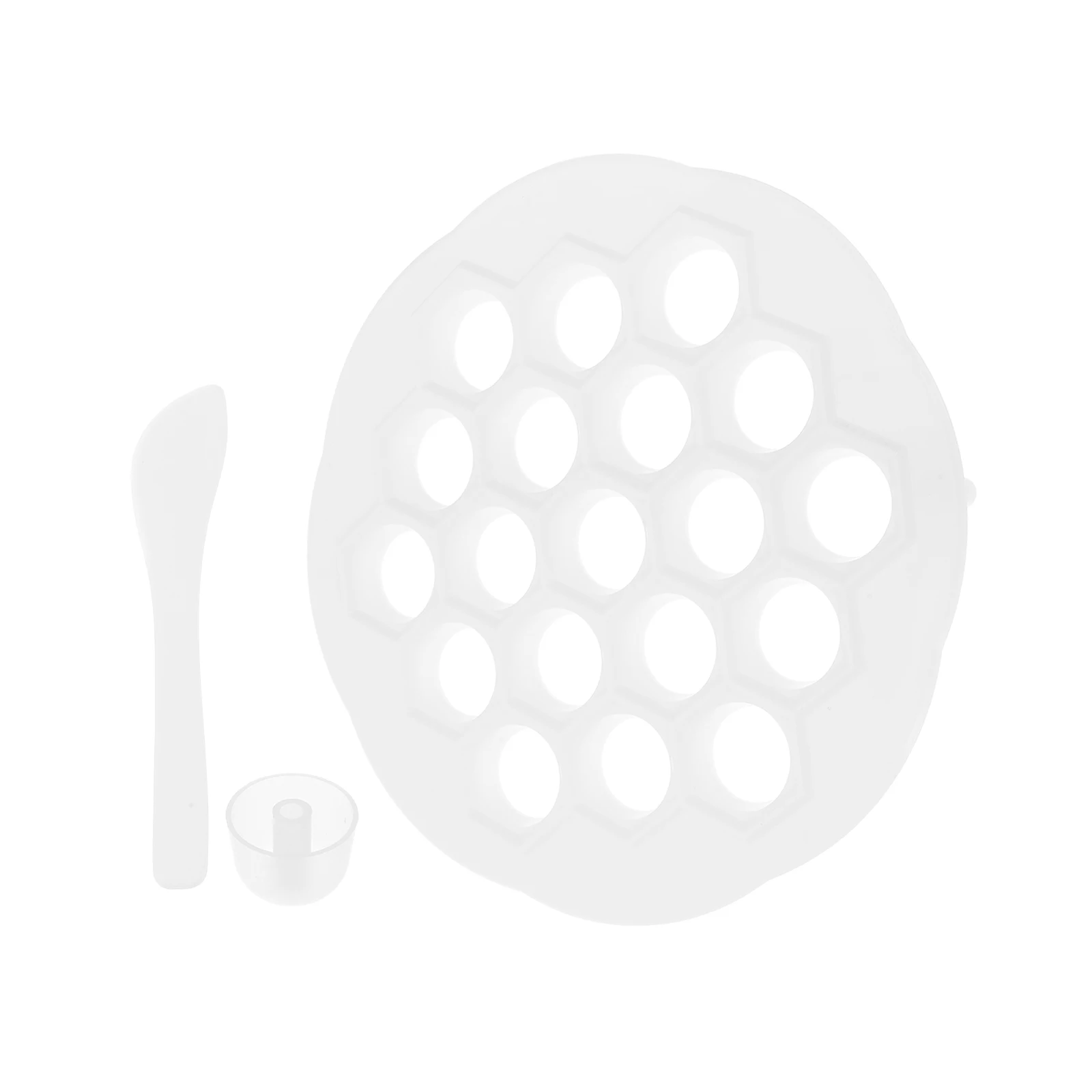 

Dumpling 19 Holes Kitchen Tool Lightweight Portable Food Making Mold Plastic Material Practical Helper Ravioli Maker