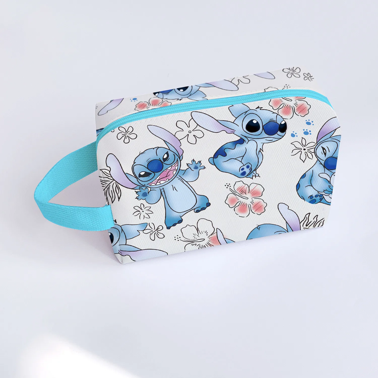 New Disney Stitch Girls Makeup Bag Large Capacity Cosmetic Bags & Cases for Student Travel Multifunctional Storage Bag Gifts