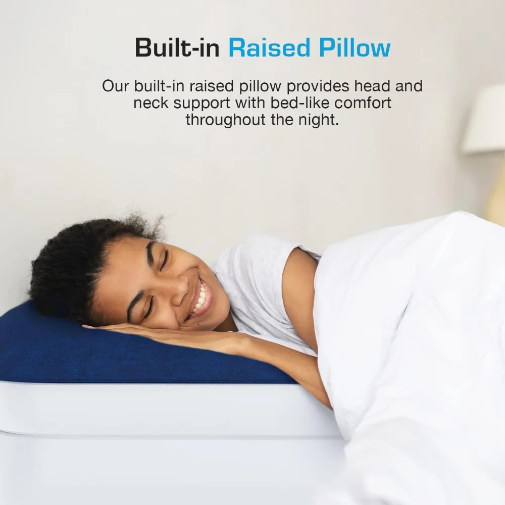 مرتبة هوائية مزدوجة فاخرة مع مضخة كهربائية ووسائد مرتفعة - سرير مرتفع قابل للنفخ للاستخدام الفردي